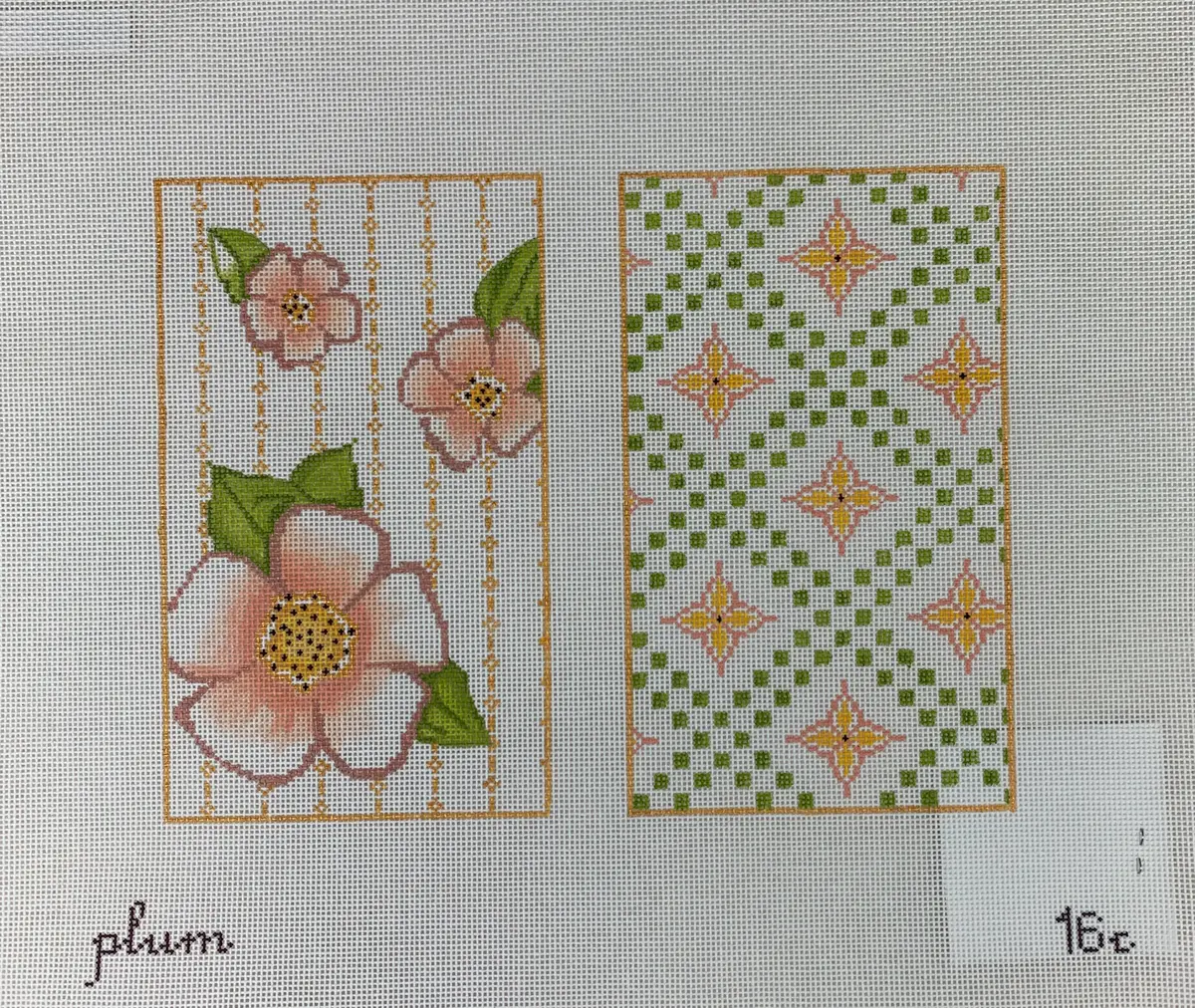 The Plum Stitchery 16-C Flower Wristlet 1