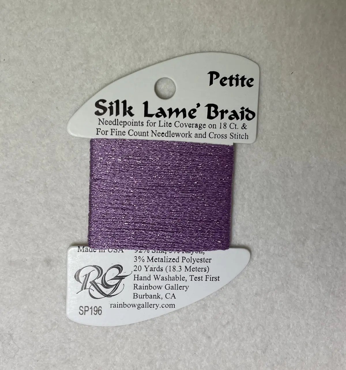 Petite Silk Lame Braid Sp196 Orchid Mist 1