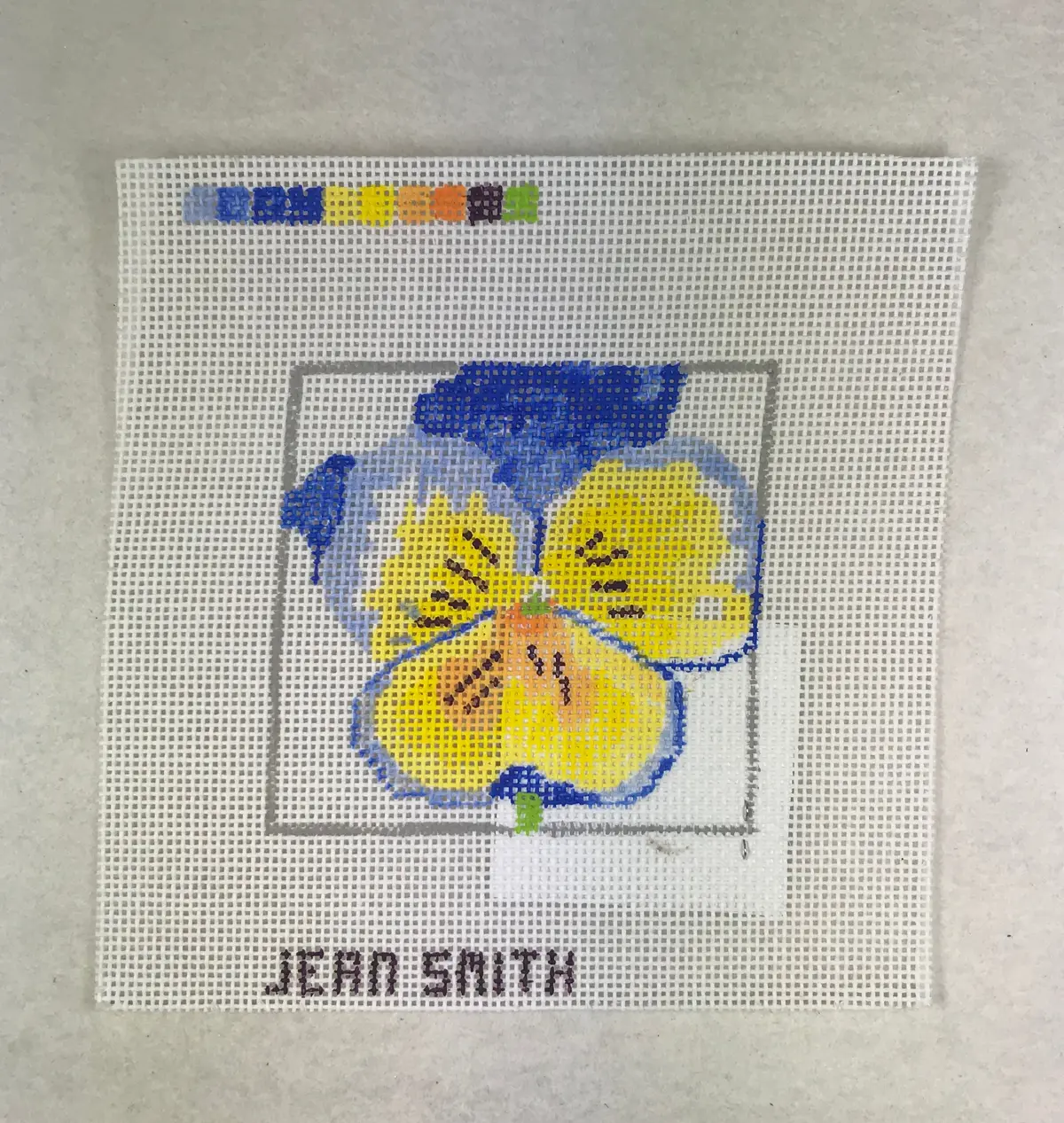 Jean Smith Design 139A-14 Flower Pansy 1