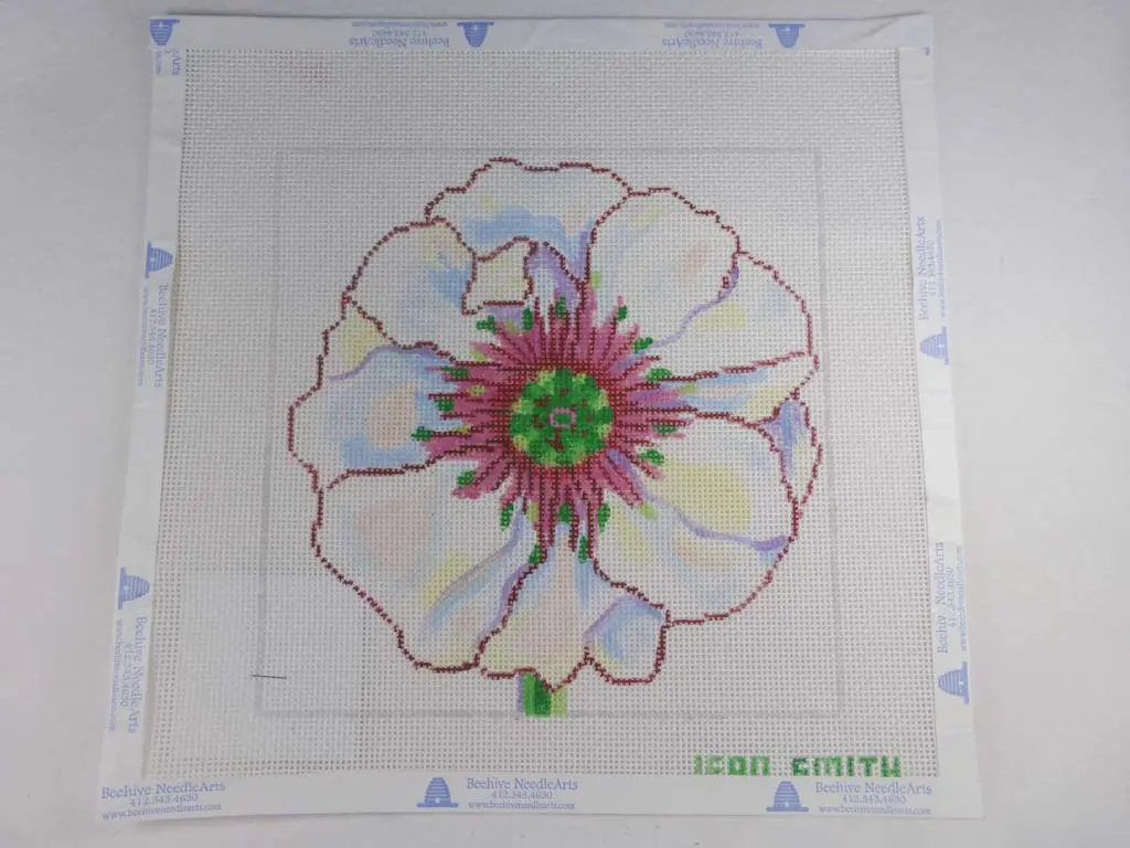 * Jean Smith's Design 139 B26 White Poppy 1