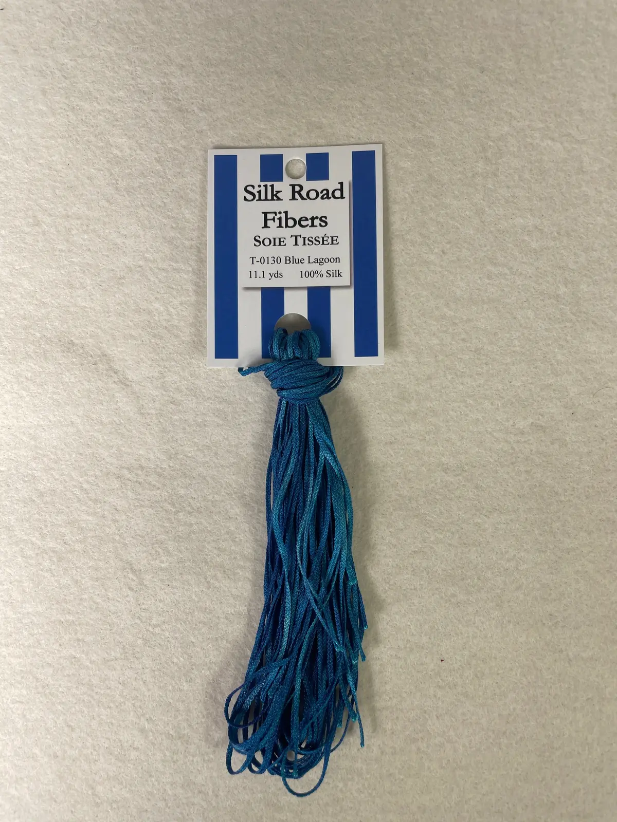 Silk Road Fibers T-0130 Blue Lagoon Soie Tissee 1