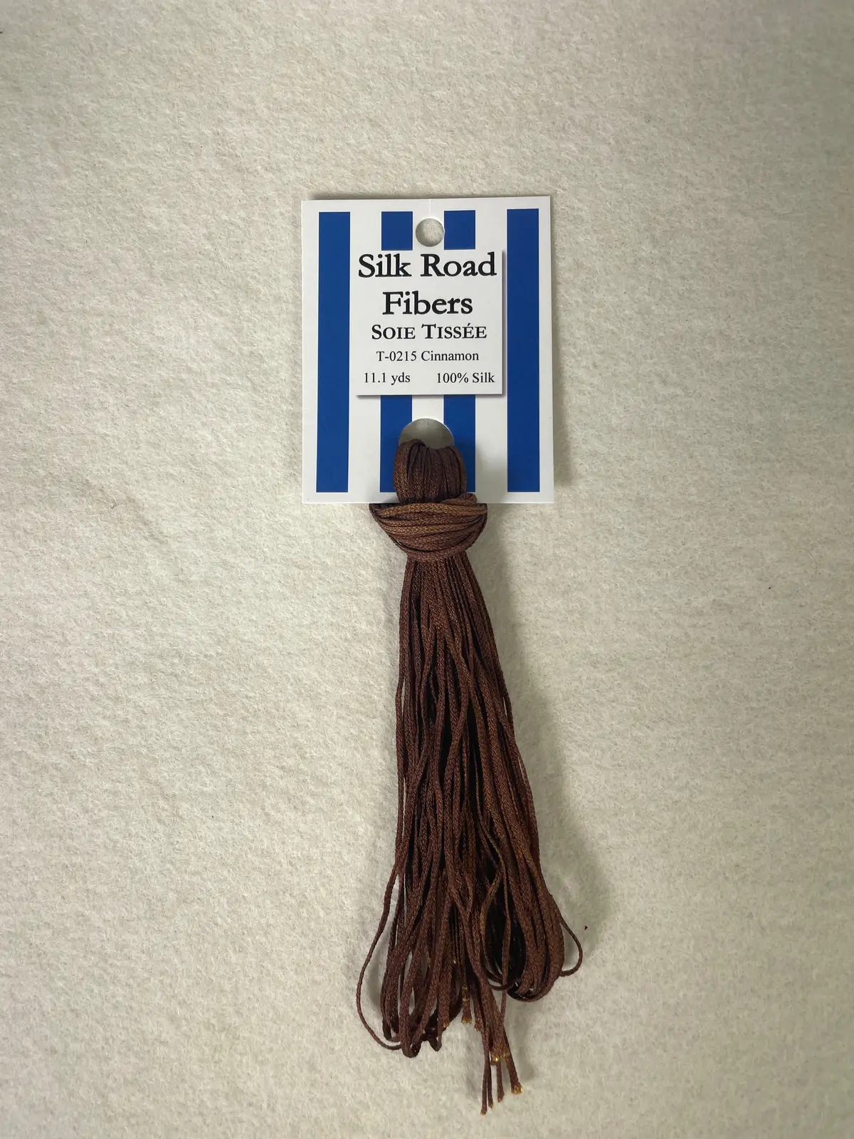 Silk Road Fibers T-0215 Cinnamon Soie Tissee 1