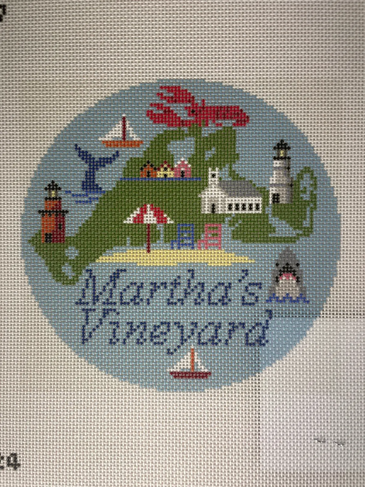 Needlepaint 183224 Martha's Vineyard Round 1