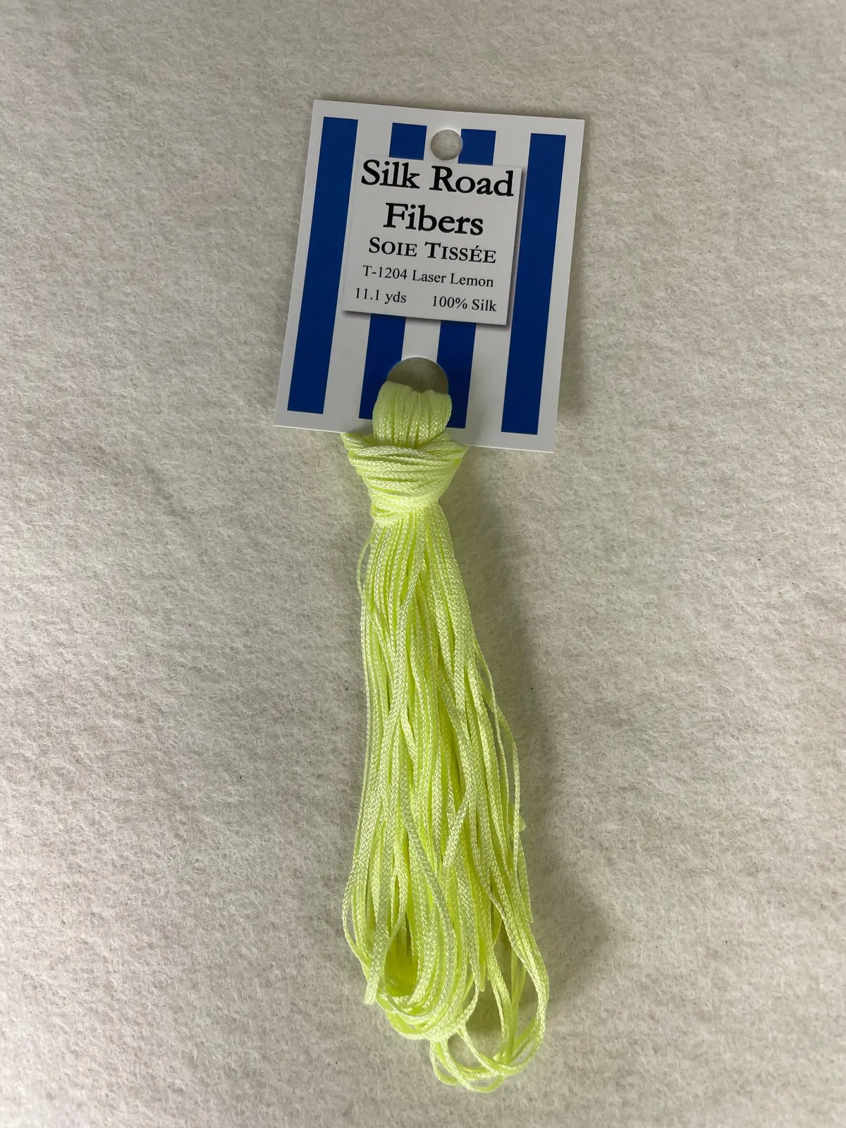 Silk Road Fibers T-1204 Laser Lemon Soie Tissee 1