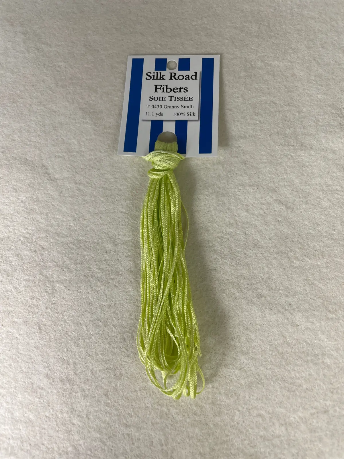 Silk Road Fibers T-0430 Granny Smith Soie Tissee 1