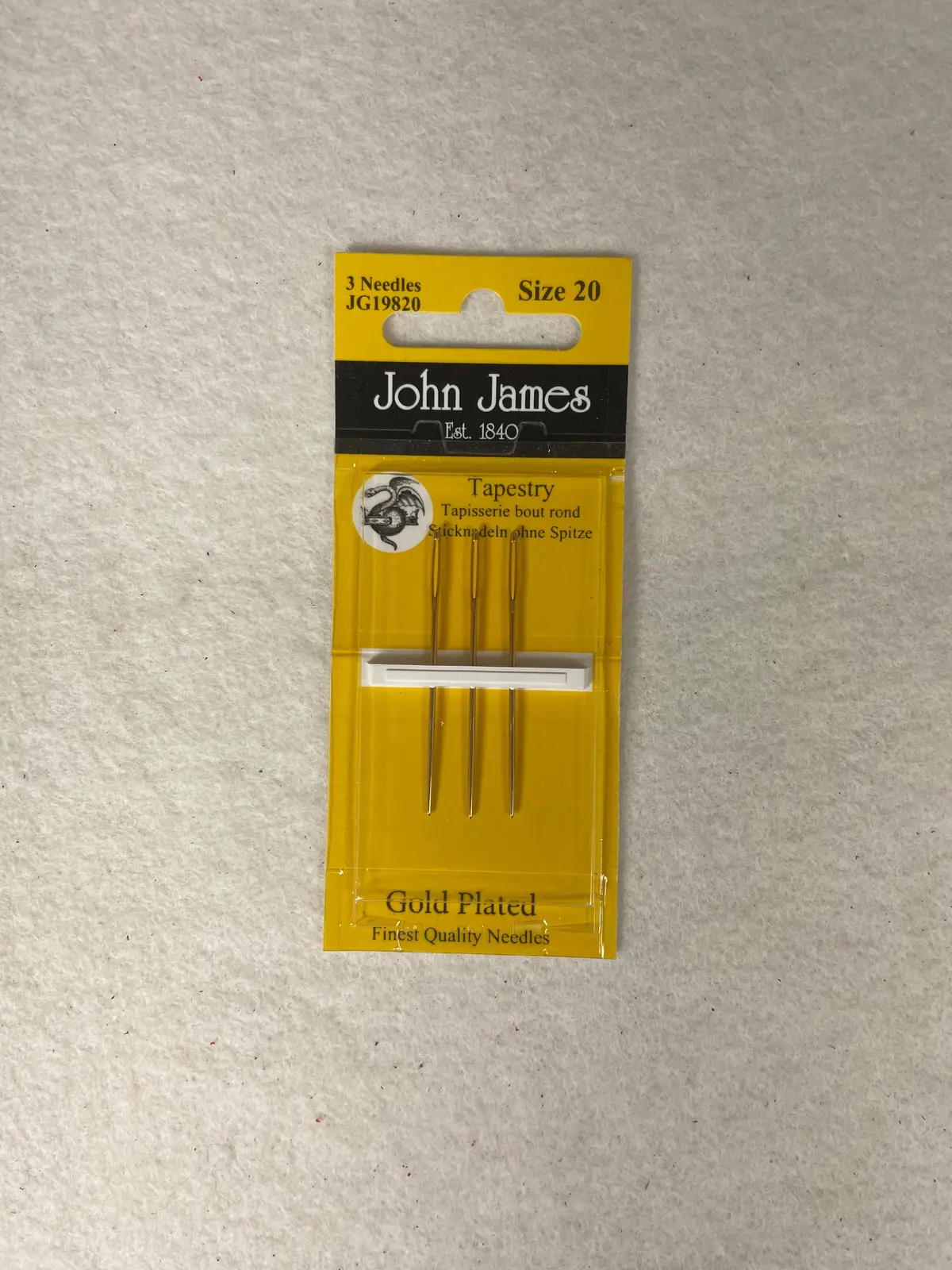 * John James Tapestry Needles - Size 20 1