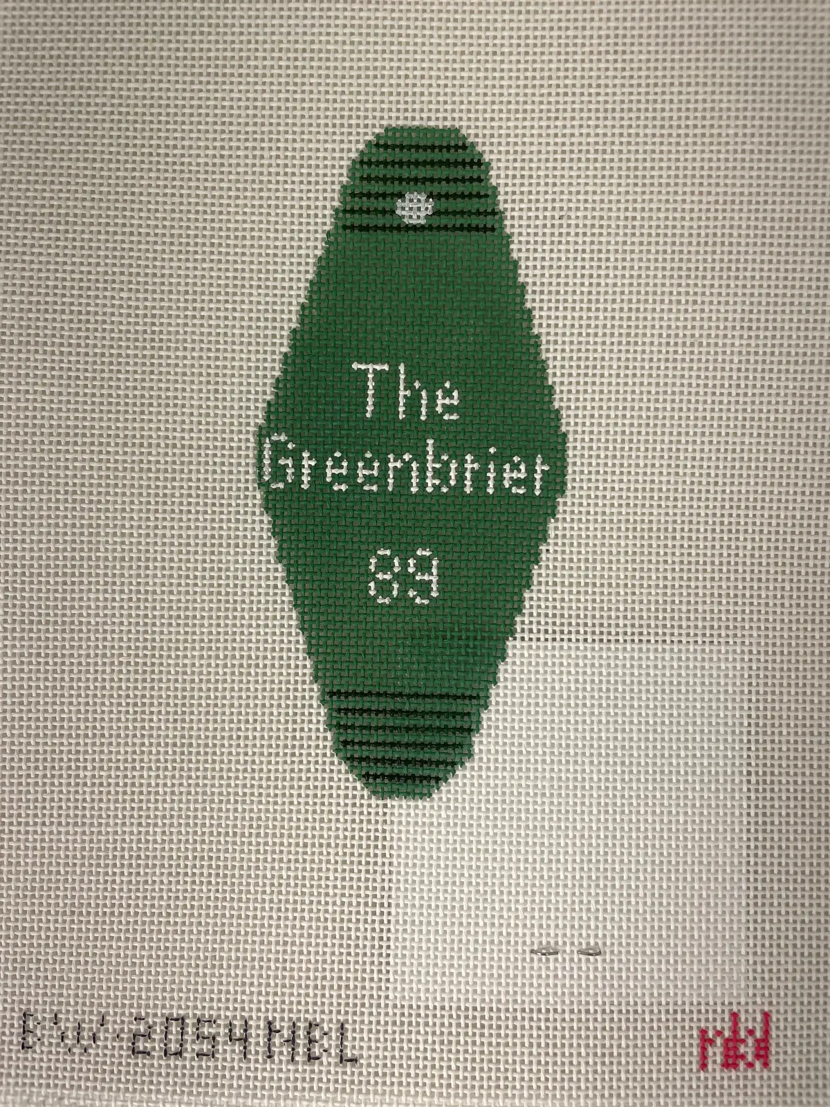 * Blue Waters Needlepoint / Needlepoint By Laura 2054 The Greenbrier Hotel Key 1