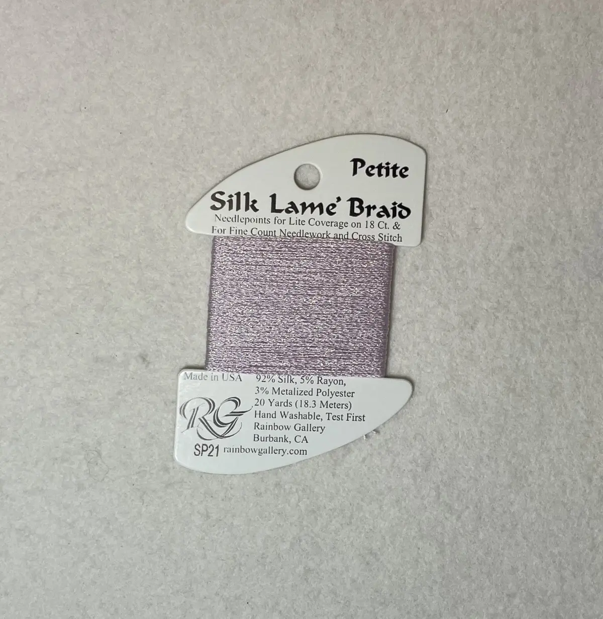 Petite Silk Lame Braid Sp21 Lite Lavender 1