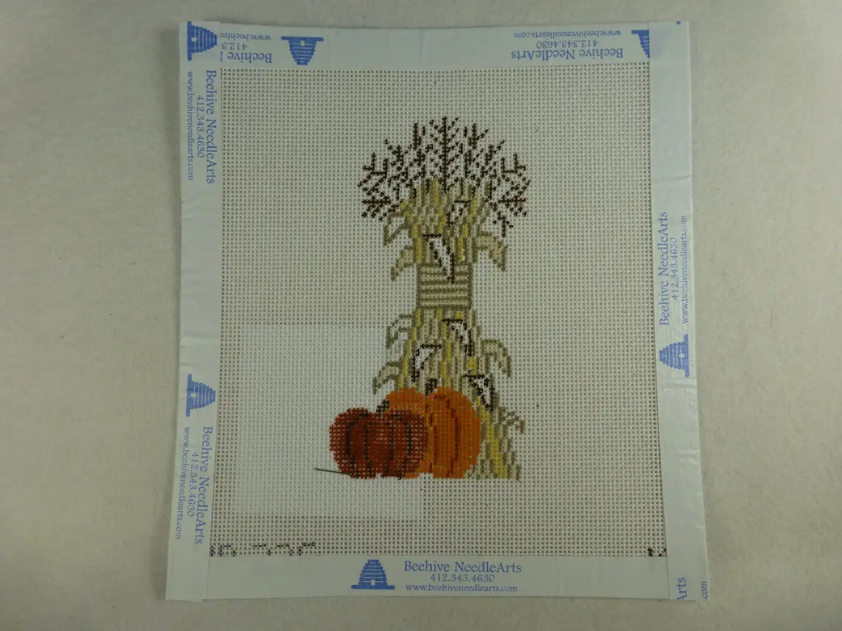 Kathy Schenkel Mp236 Cornstalks W/ Pumpkin 1