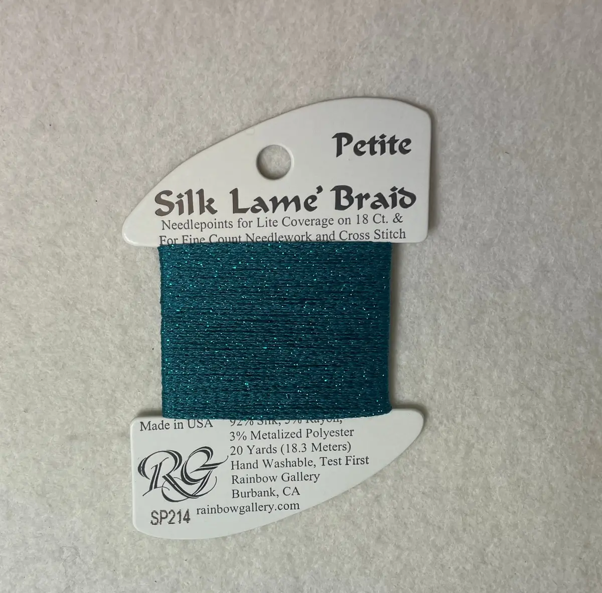 Petite Silk Lame Braid Sp214 Lake Blue 1