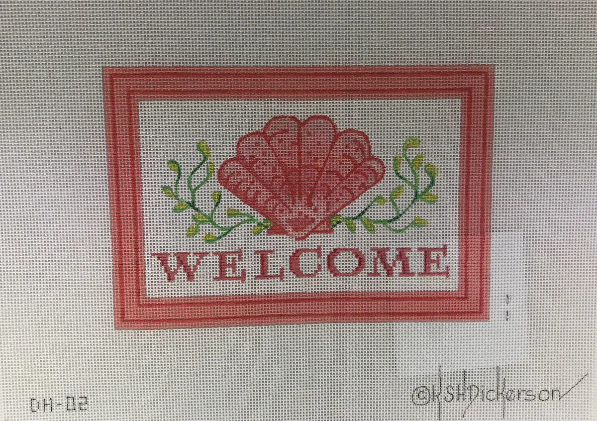 Kate Dickerson Needlepoint Dh-02 Welcome 1