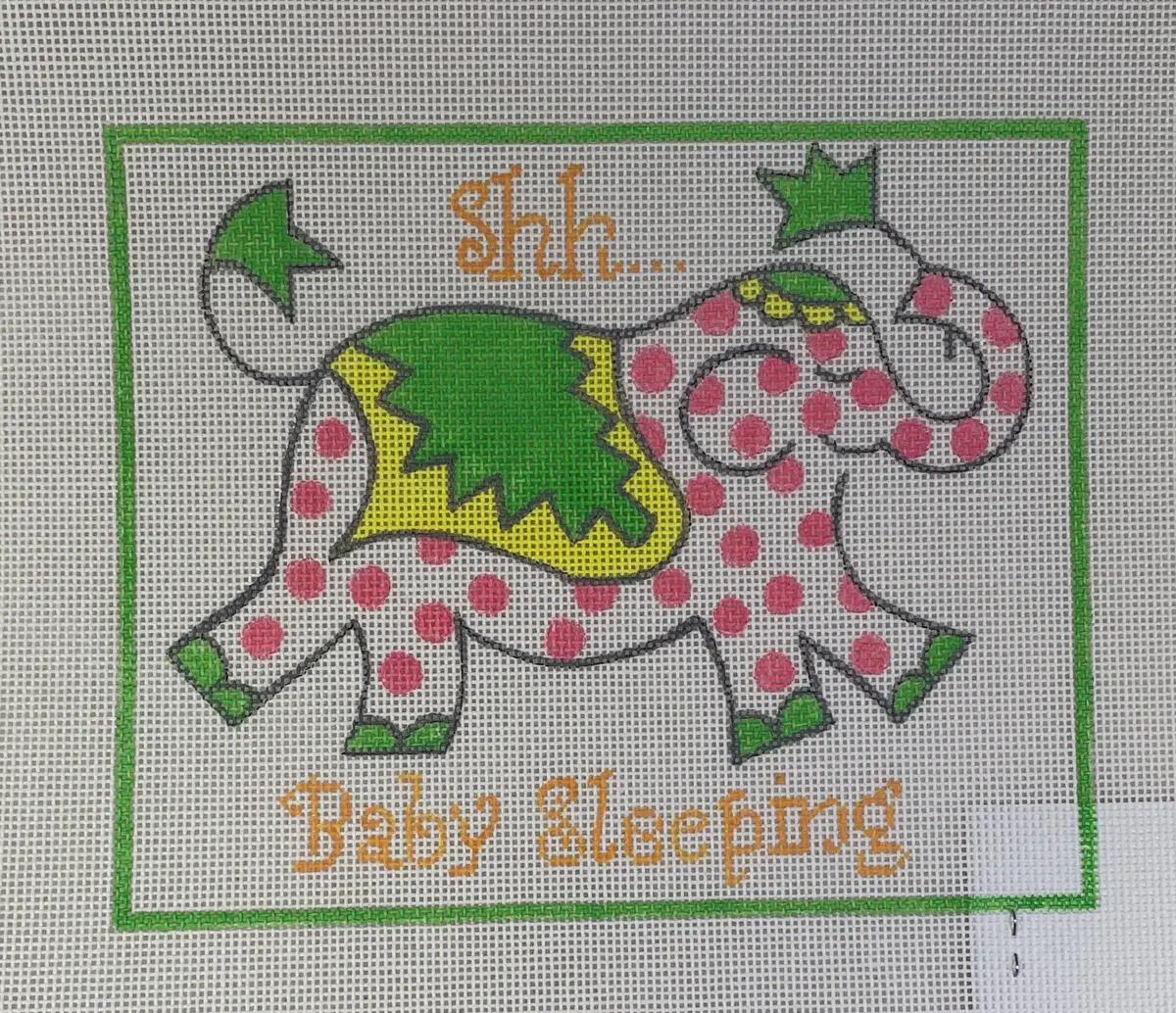 Kate Dickerson Needlepoint Jw- Dh-02 Shh Baby Sleeping 1