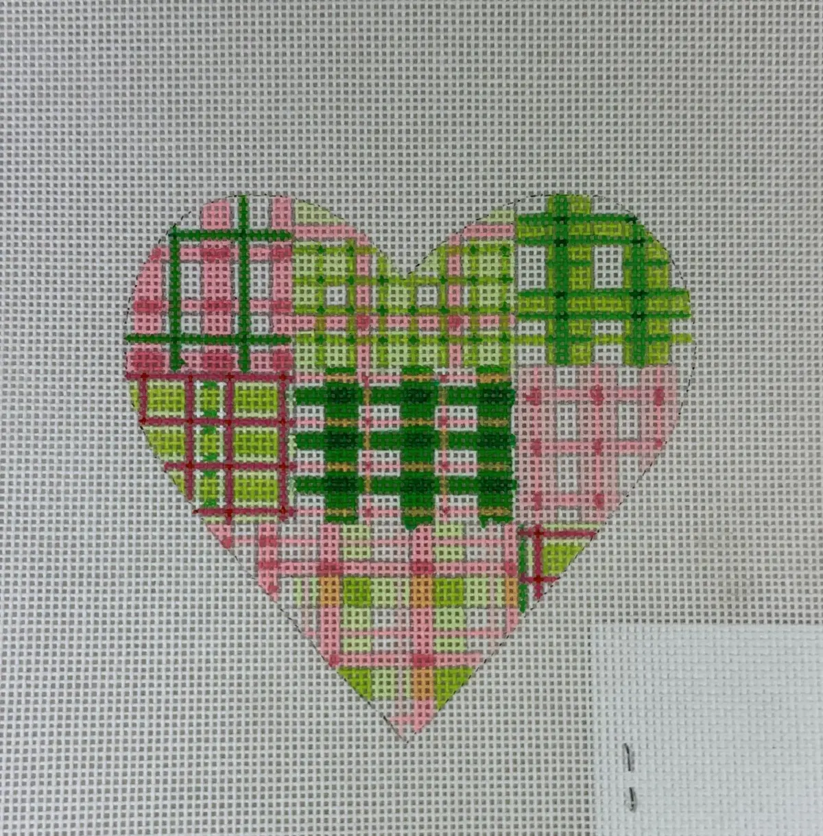 * Kate Dickerson Needlepoint Om - 03 Patchwork Heart 1