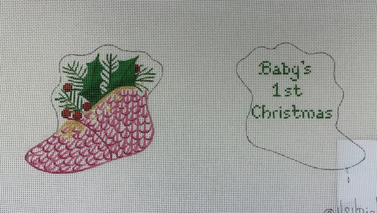 Kate Dickerson Needlepoint Pl- 83 Baby Door Hanger 1