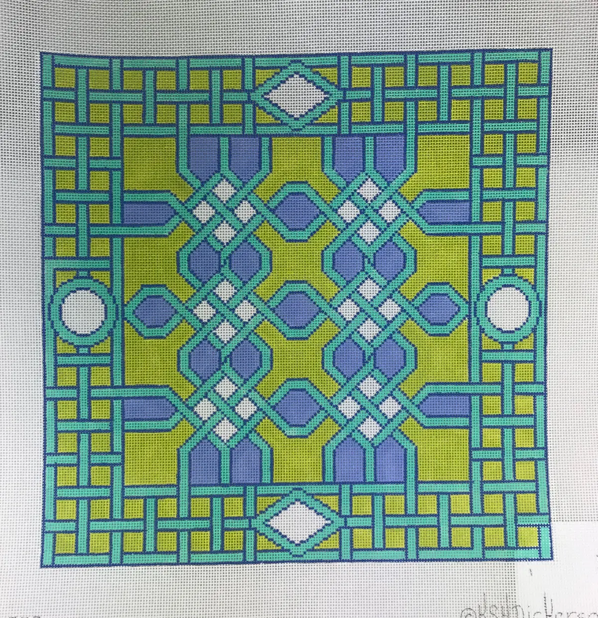 * Kate Dickerson Needlepoint Pl-287 Trellis 1