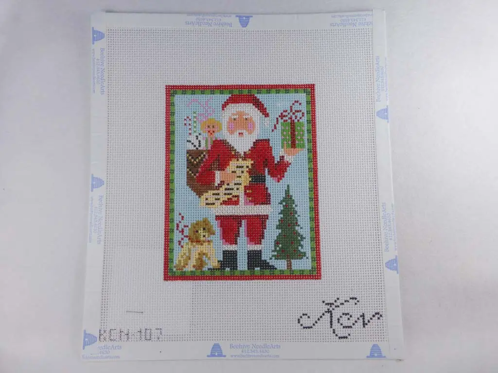 * Kelly Clark Studio Kcn 107 Classic Santa With Puppy 1
