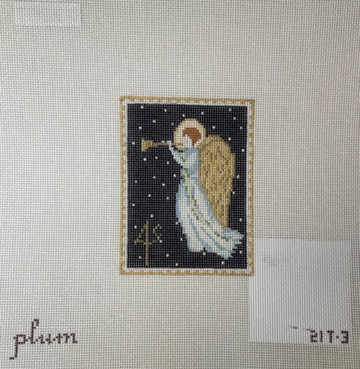 The Plum Stitchery 21T-3 Vintage Stamp Collection- Angel 1