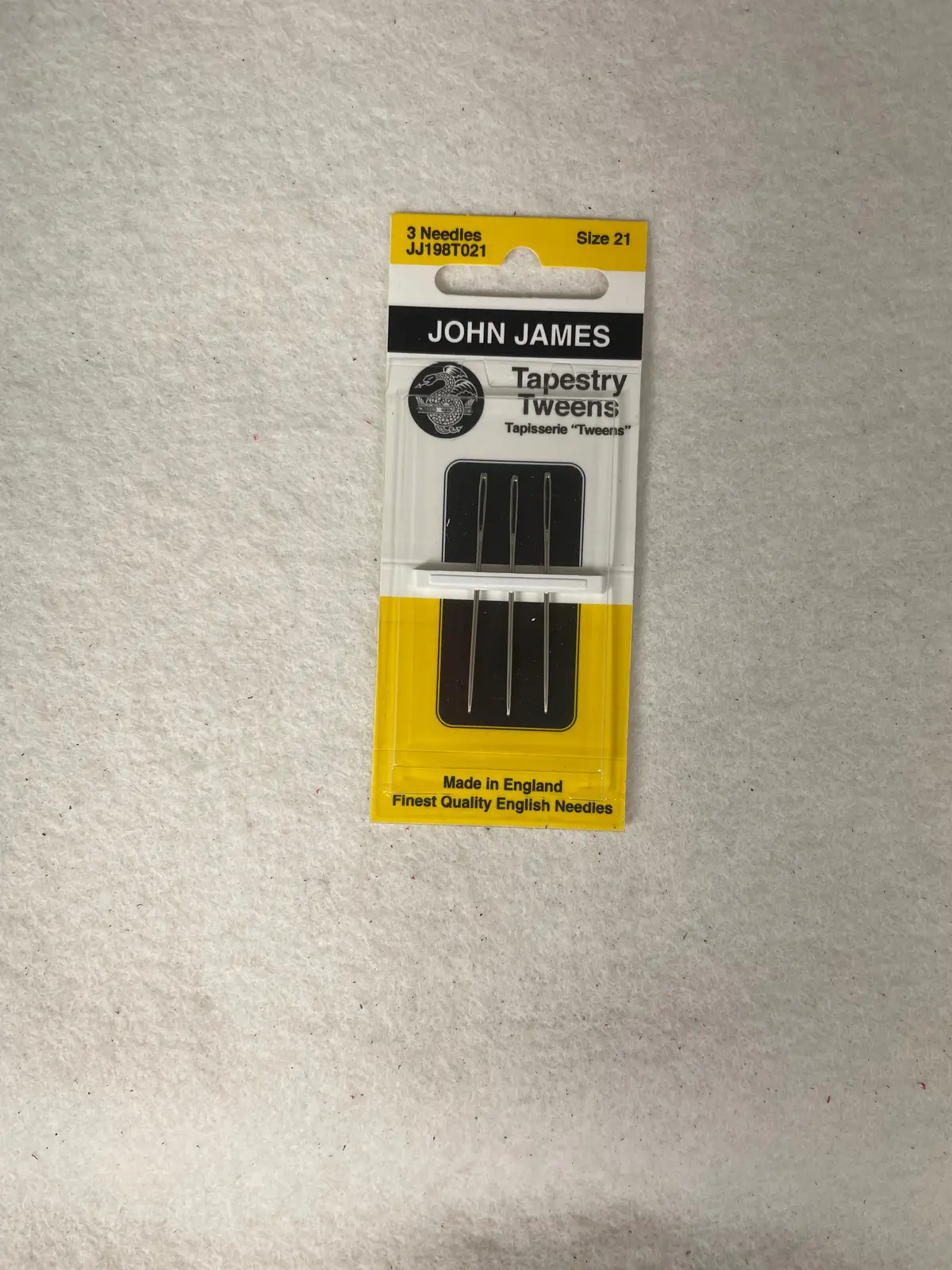 * John James Tapestry Tweens Needles- Size 21 1