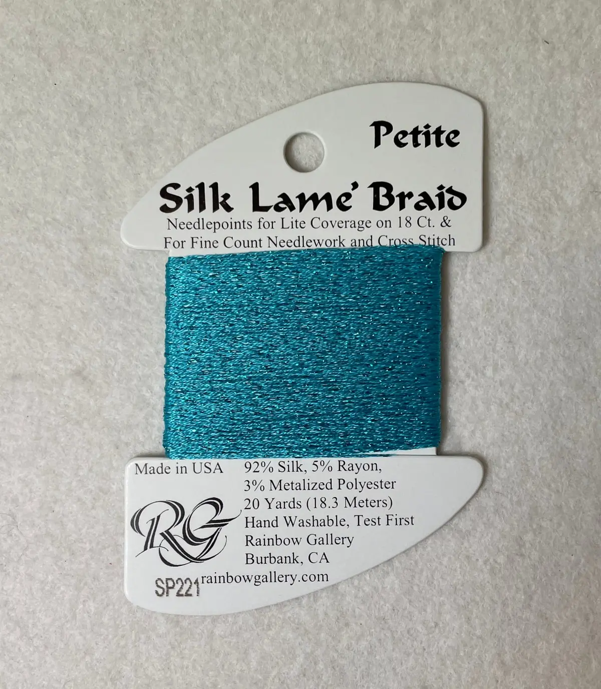 Petite Silk Lame Braid Sp221 Capri Breeze 1