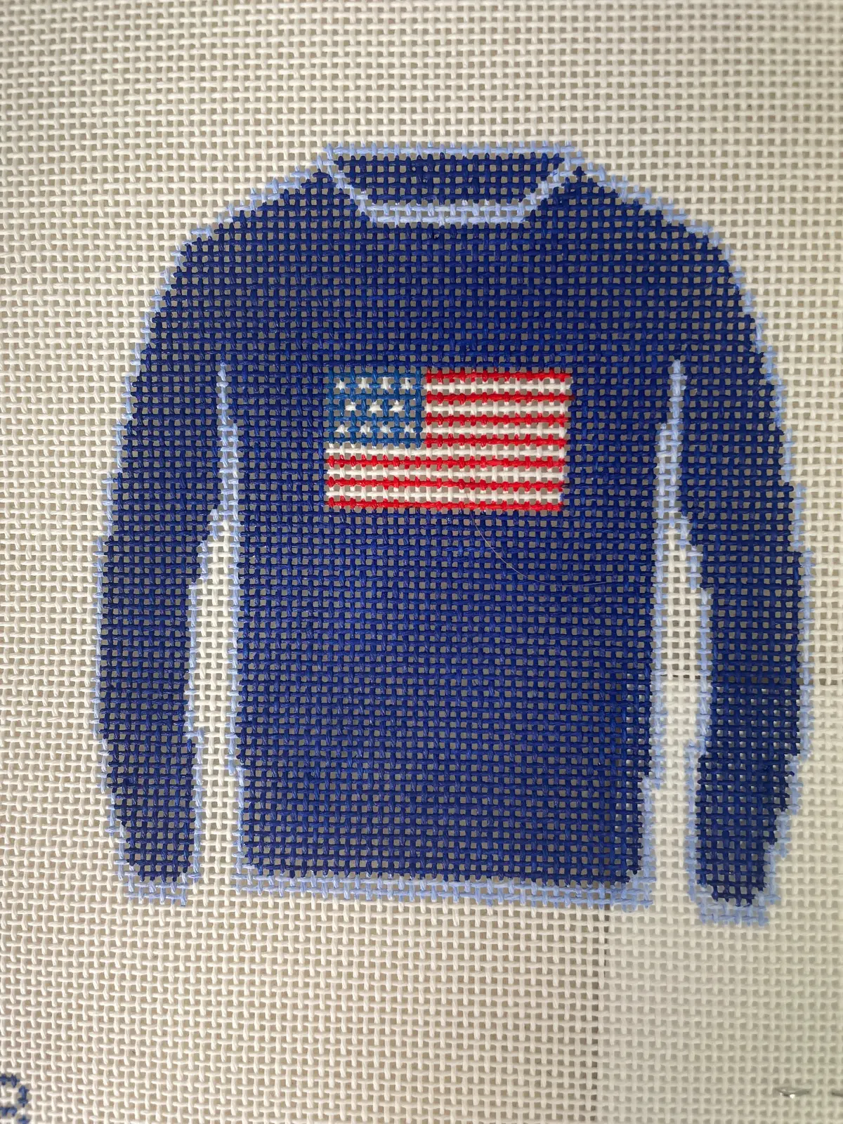 * Morgan Julia Mjd1b American Flag Sweater- Navy 1