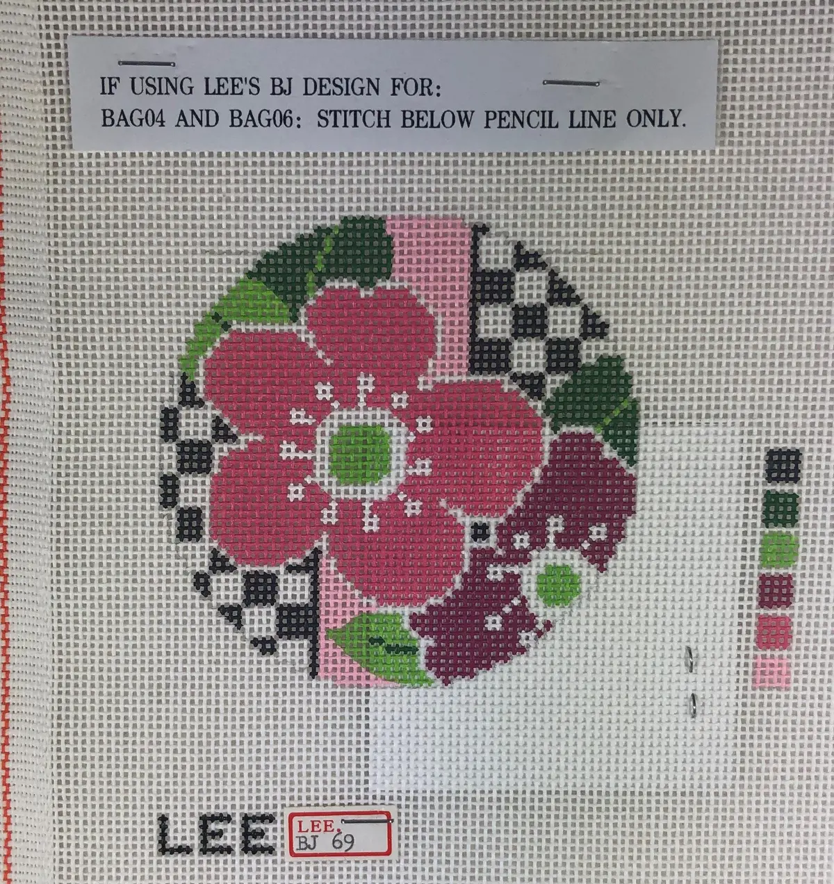 Lee's Needle Arts Bj 69 Pink Floral 1