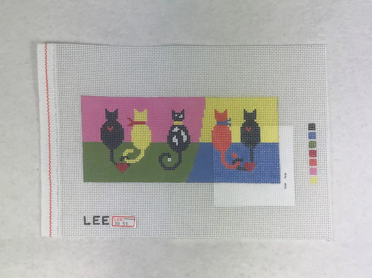 Lee's Needle Arts Bb51 5 Cats 1