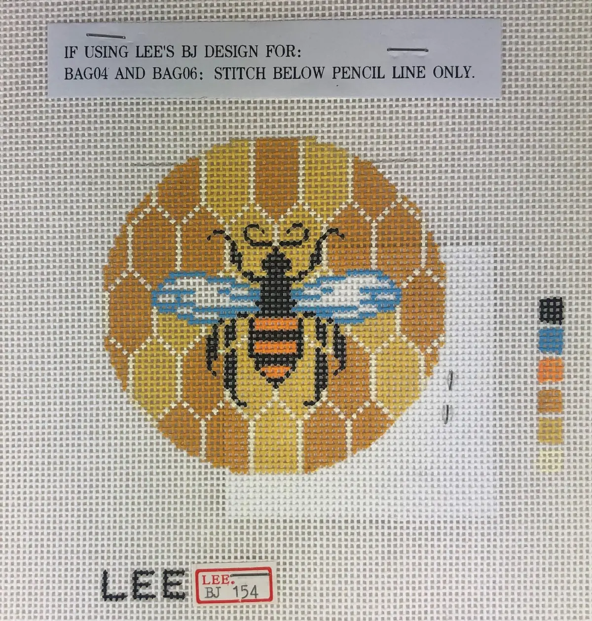Lee's Needle Arts Bj154 Bee & Hive 1