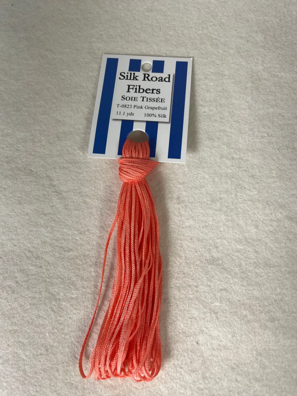 Silk Road Fibers T-0823 Pink Grapefruit Soie Tissee 1