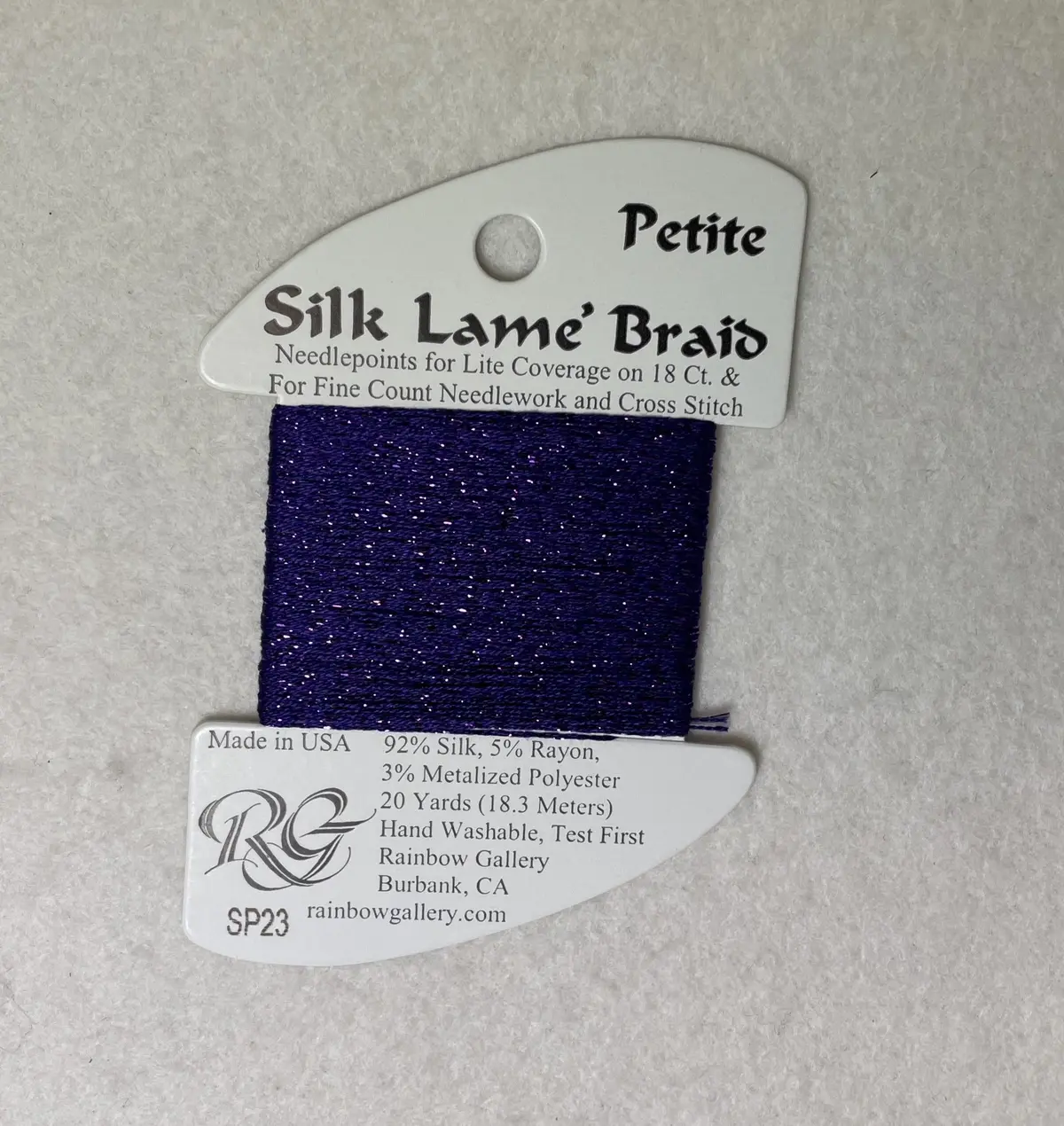 Petite Silk Lame Braid Sp23 Dark Lavender 1