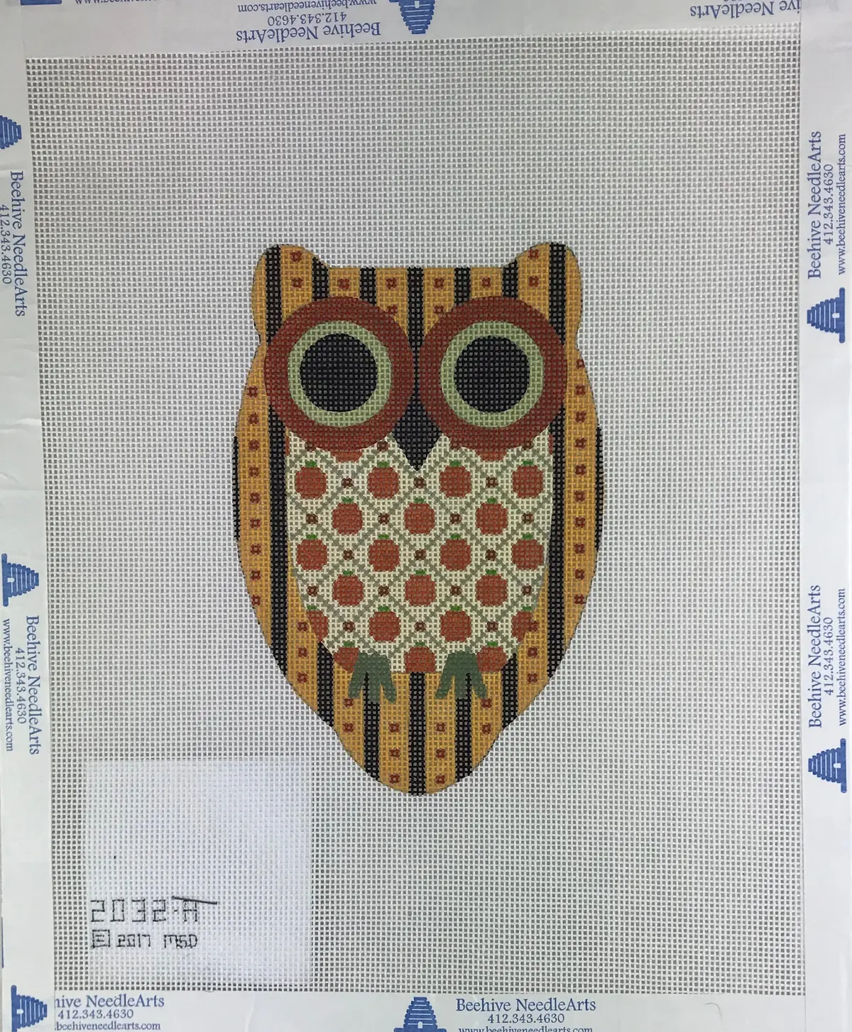 *Sale Melissa Shirley 2032A Pumpkin Trellis Owl 1