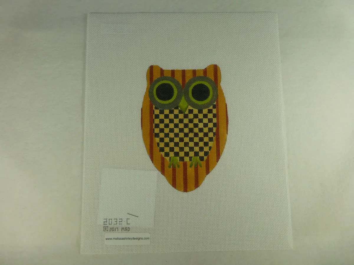 Melissa Shirley 2032C Checkered And Striped Owl 1