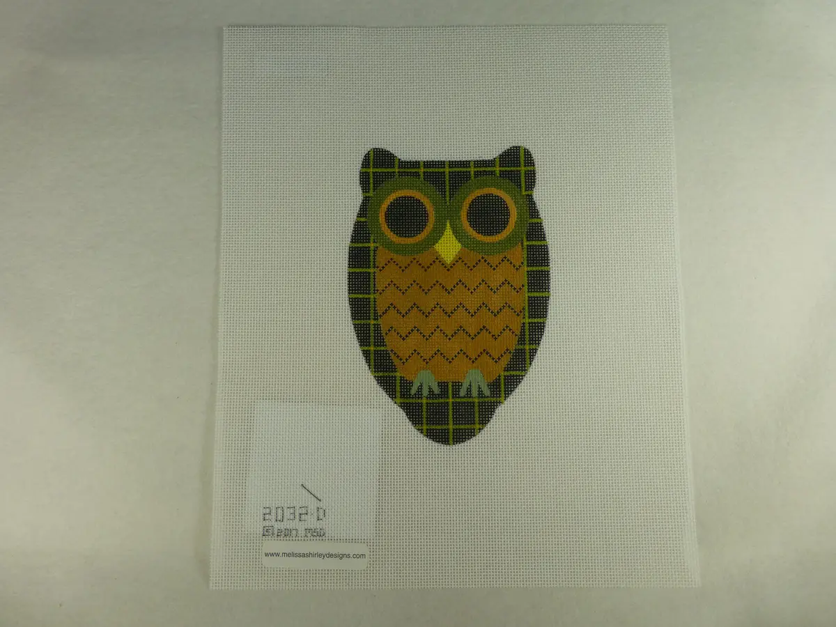 *Sale Melissa Shirley 2032D Ric/Rac Windowpane Owl 1