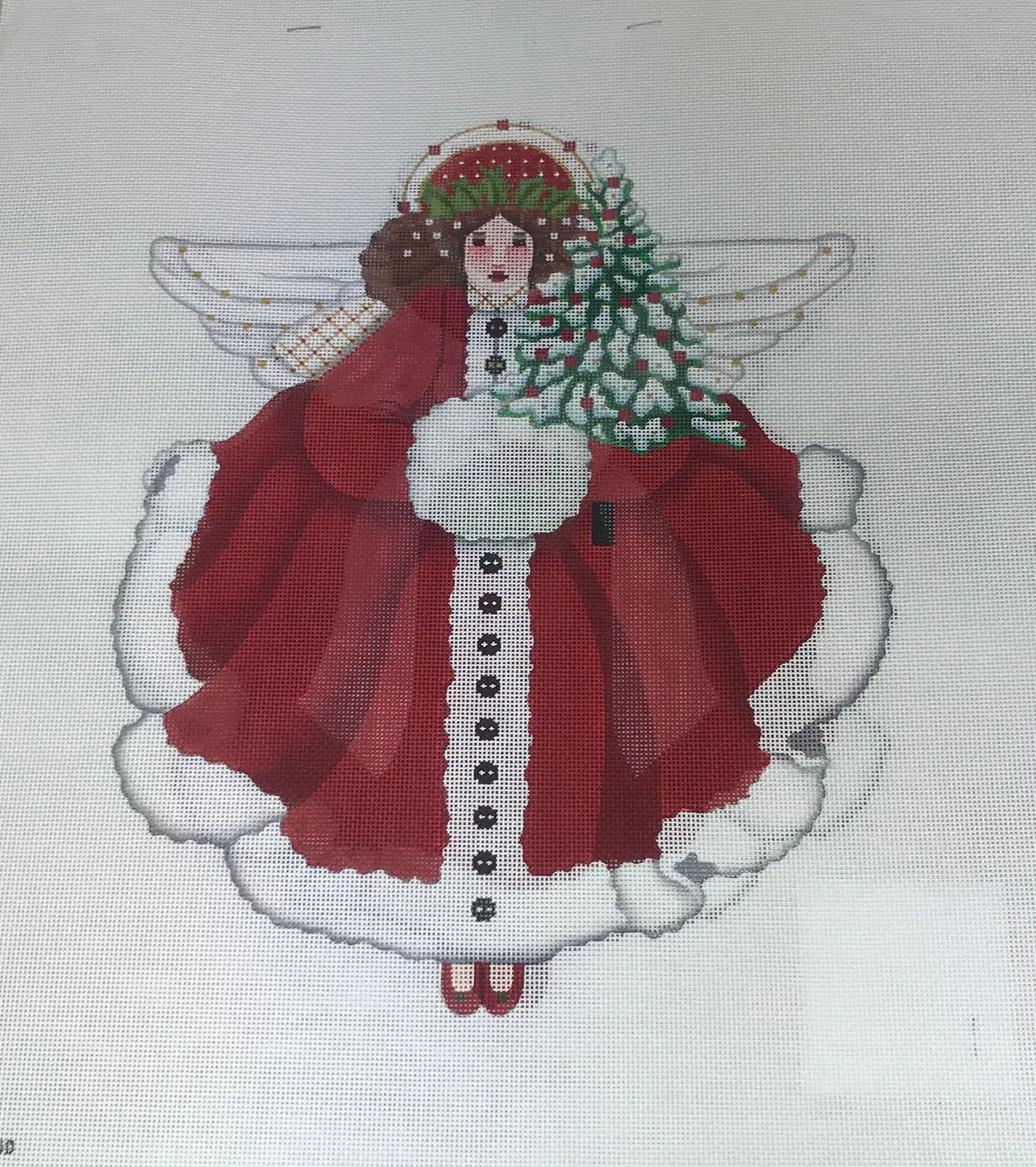 Melissa Shirley 2052 Snowy Red Angel (Two Sided) 1