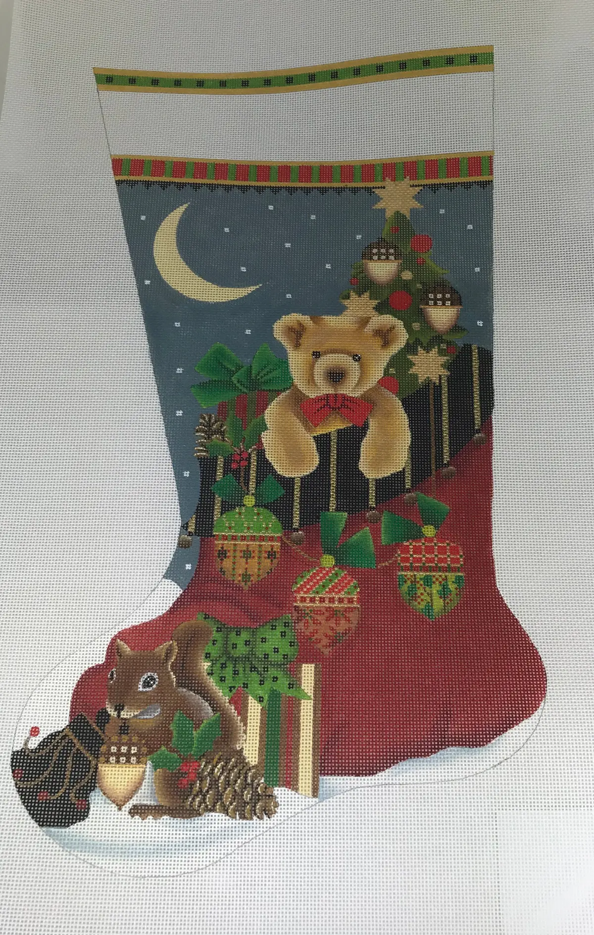 Melissa Shirley 2067 Acorn Santa Bag Stocking 1