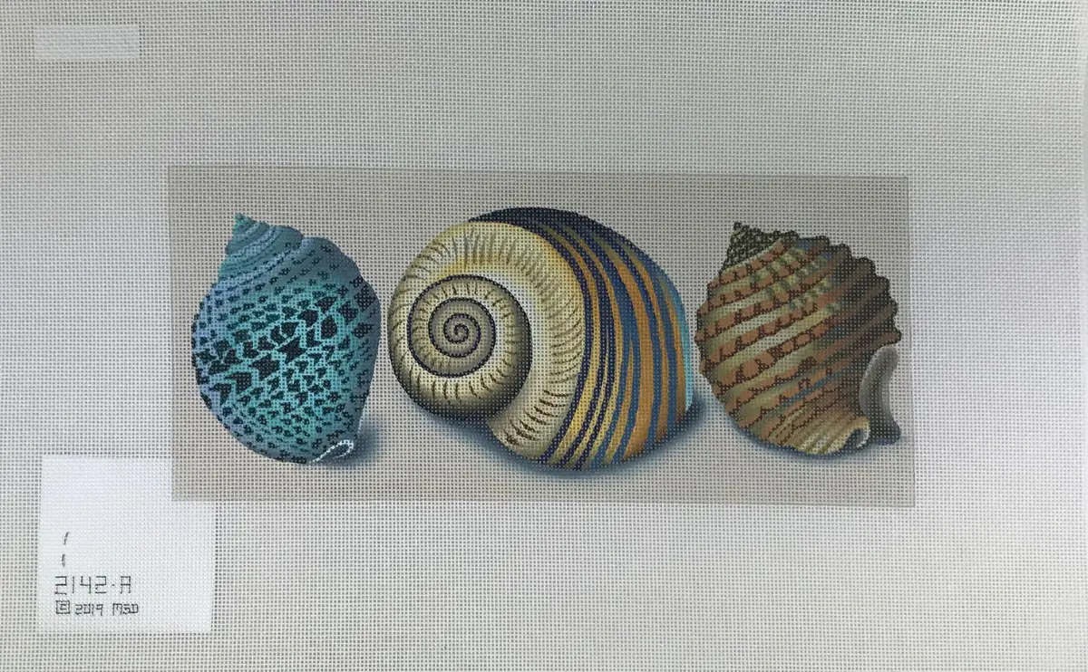 Melissa Shirley 2142-A 3 Shells - Blue Spots 1