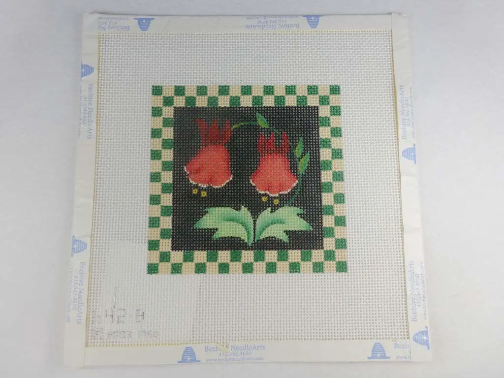 Melissa Shirley 642-B Folk Squares Green 1
