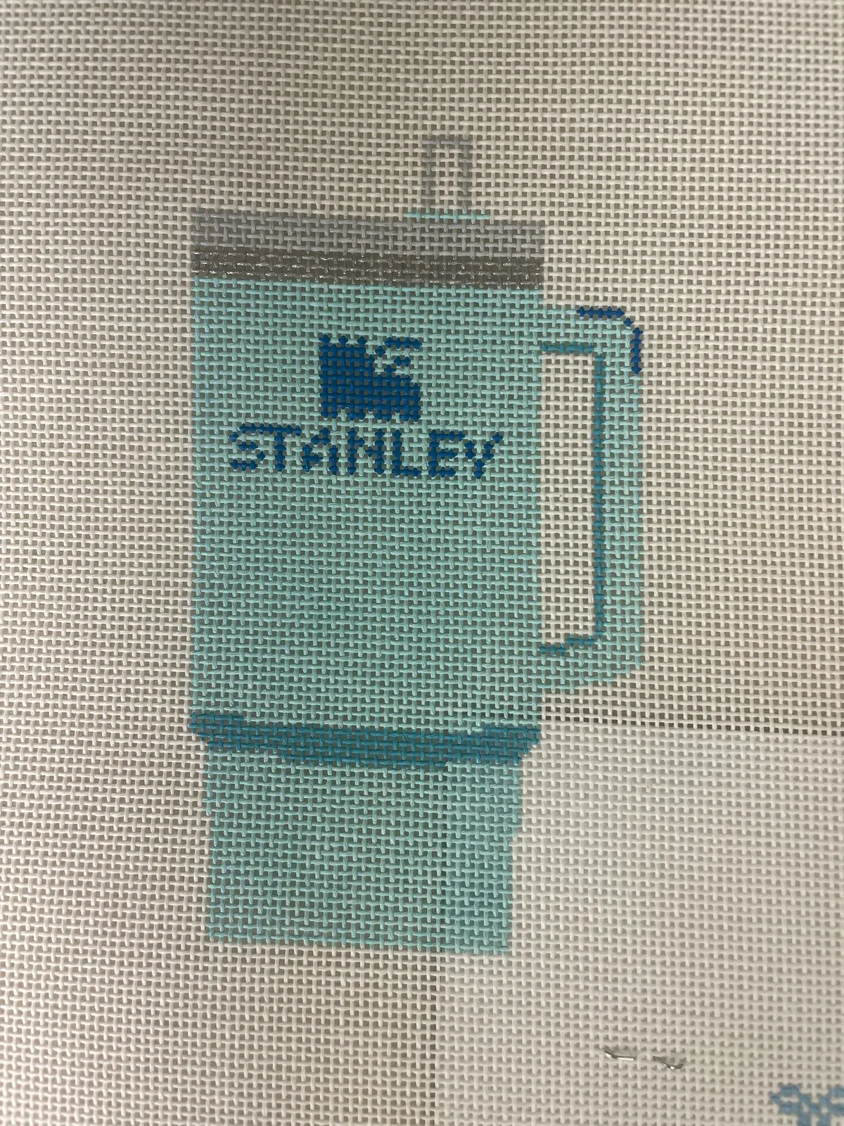 *Sls Needlepoint Tumbler- Blue 1