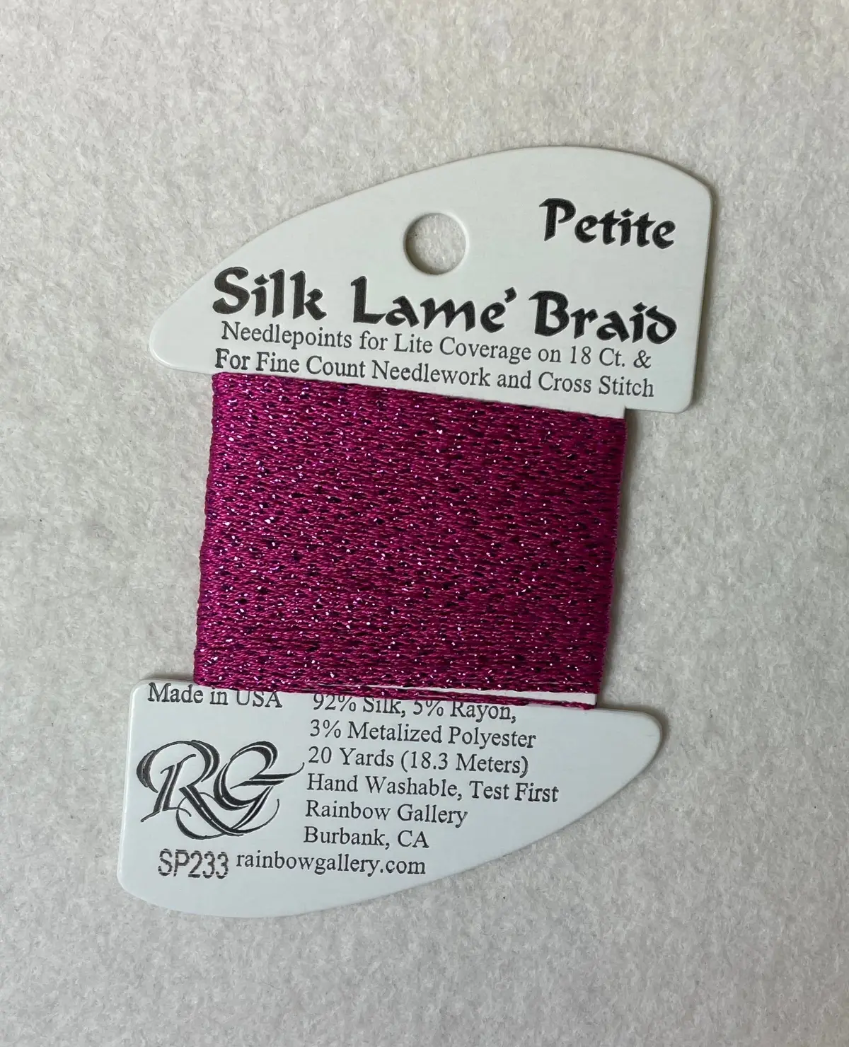 Petite Silk Lame Braid Sp233 Festival Fuchsia 1