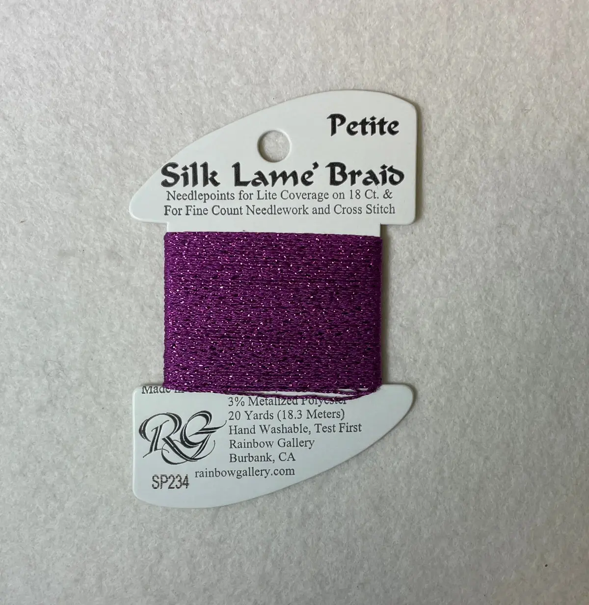 Petite Silk Lame Braid Sp234 Striking Purple 1