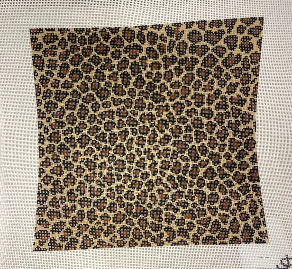 * Jeni Sandberg Needlepoint Js238a Leopard Pattern 12In Square 1