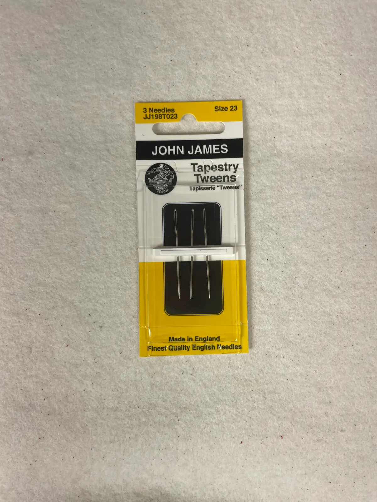 * John James Tapestry Tweens Needles- Size 23 1