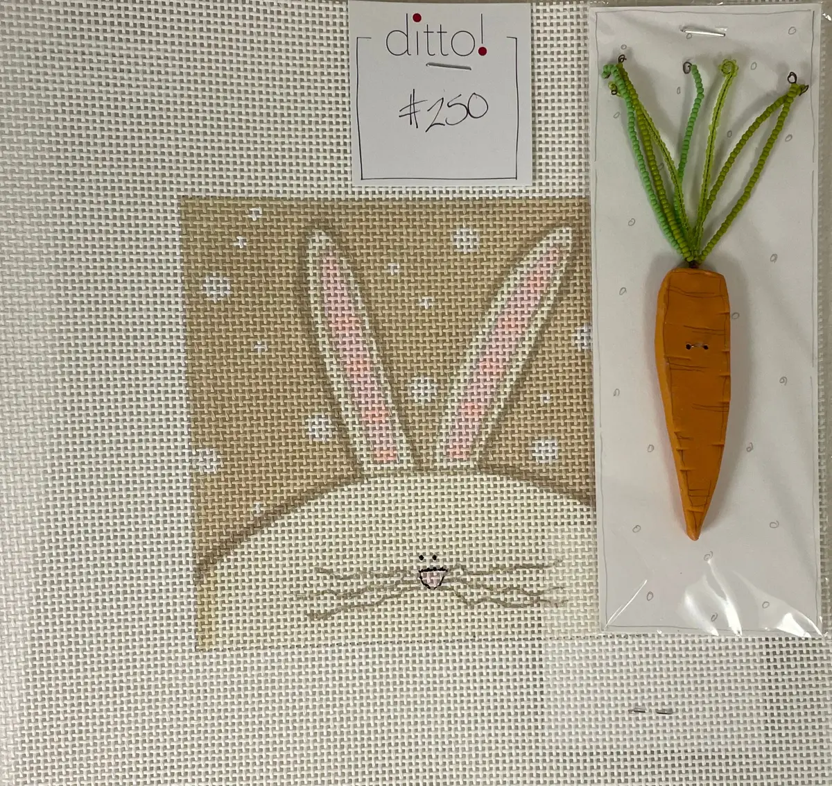 *Ditto Needlepoint Works #250 Bunny With Carrot 1