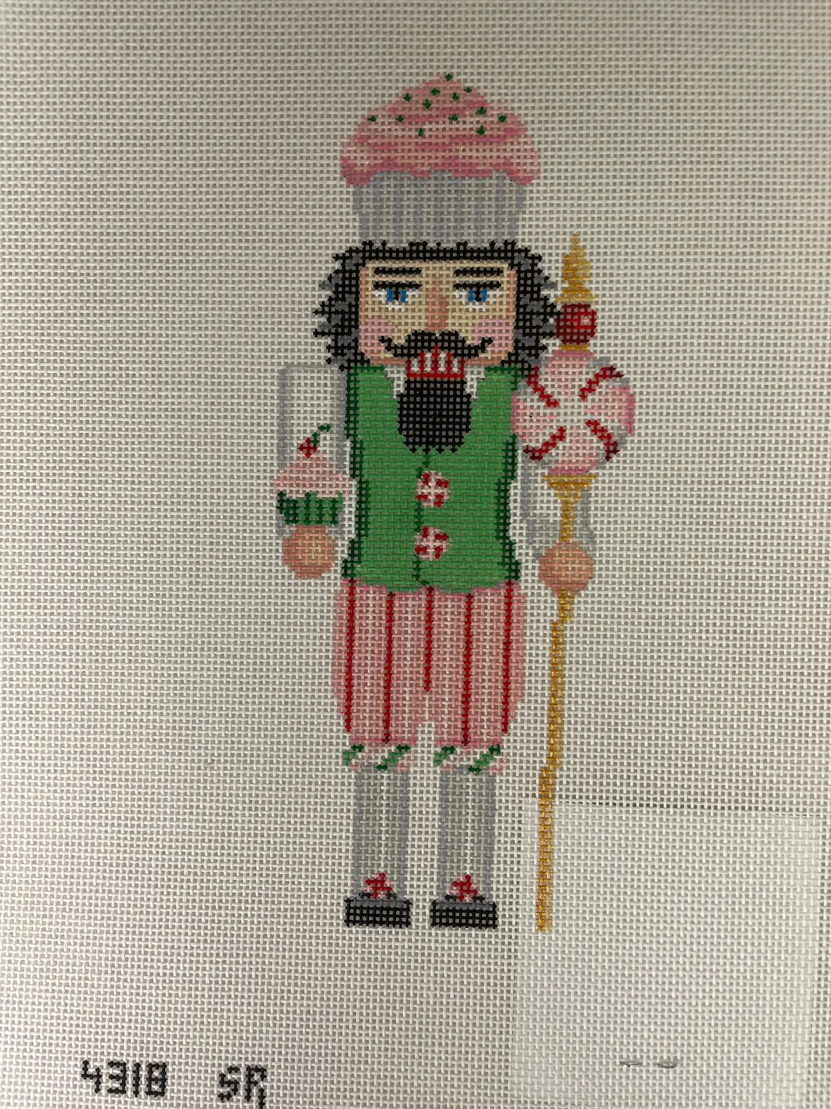 Susan Roberts Needlepoint Designs 4318 Nutcracker- Cupcake Guard 1