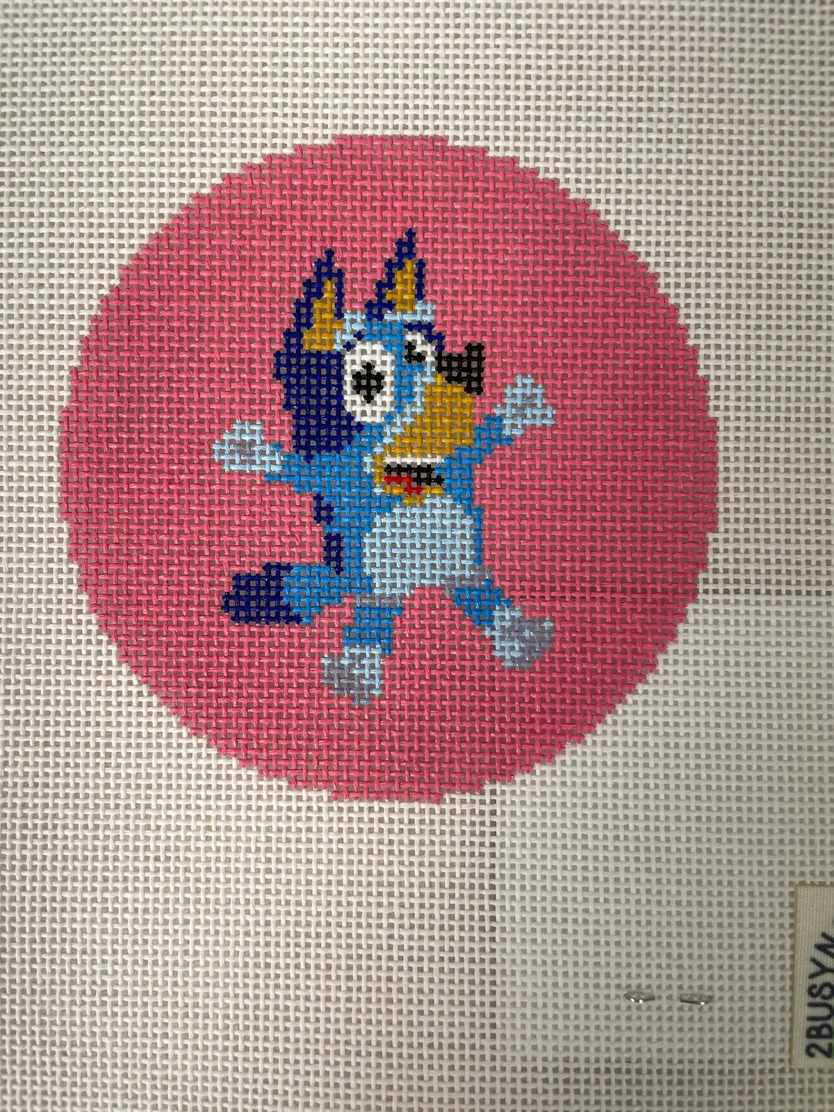 * 2Busyneedlepointing  Blue Dog Heeler 1