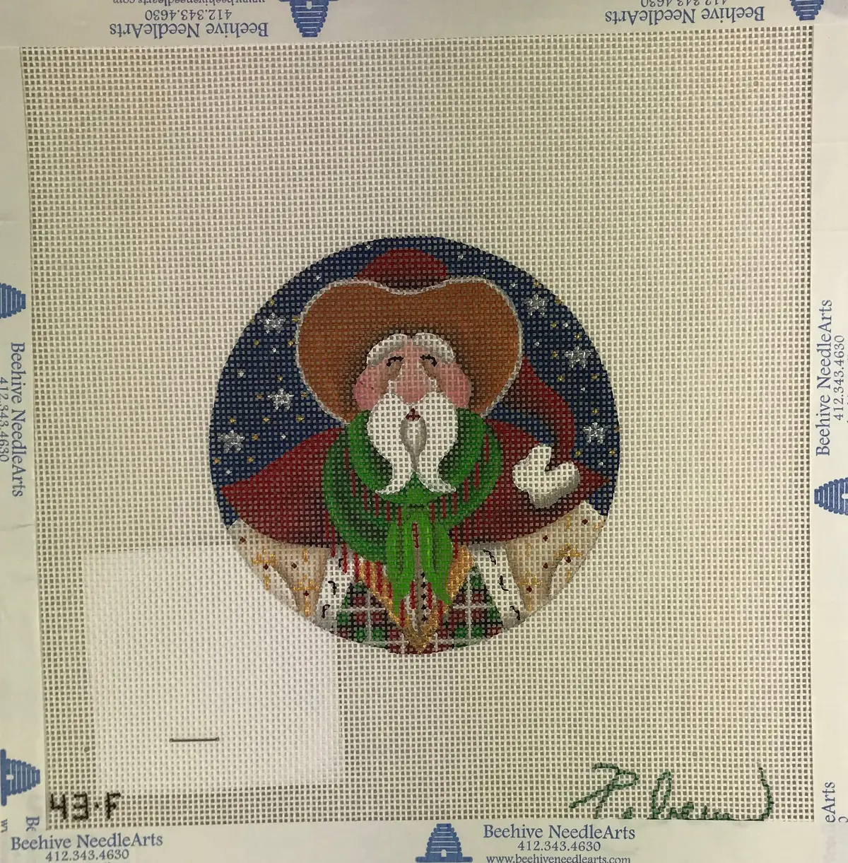 *Sale - Rebecca Wood 543F Cowboy Santa 1