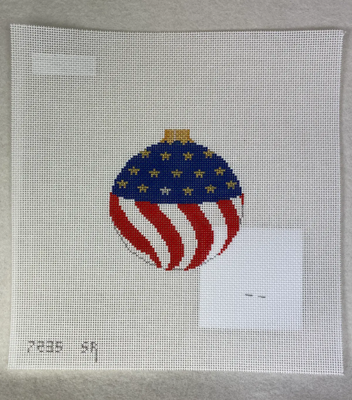 Susan Roberts Needlepoint 7235-18 Flag Ornament 1