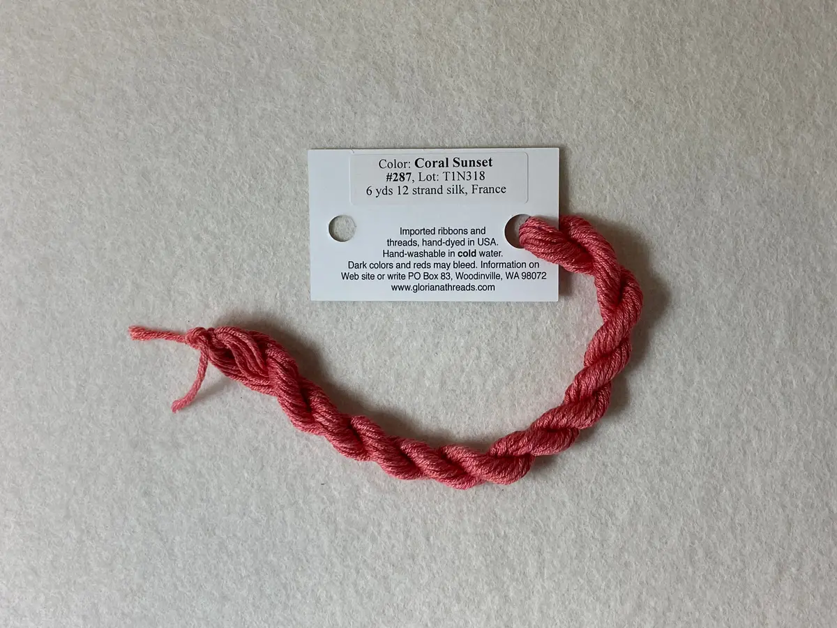 Gloriana Silk Floss 287 Coral Sunset 1