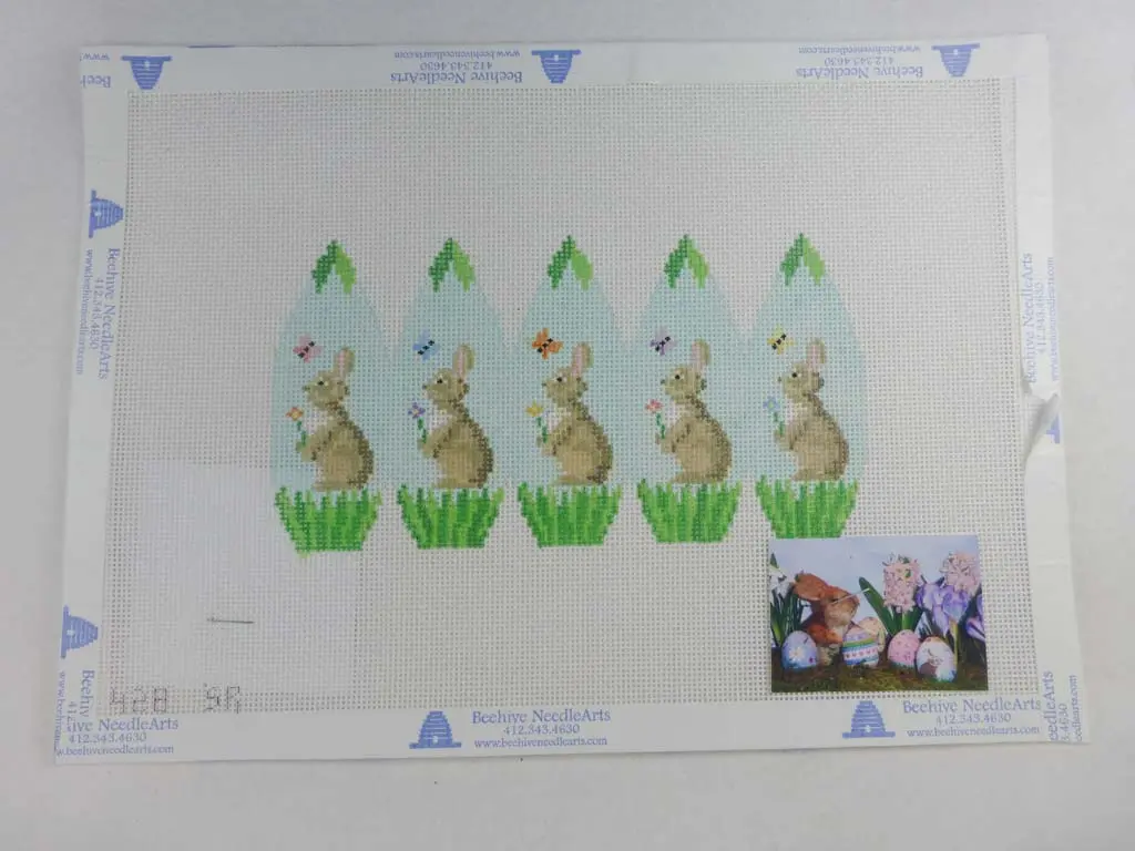 Susan Roberts Needlepoint Design 0428 Bunnies & Butterflies 1