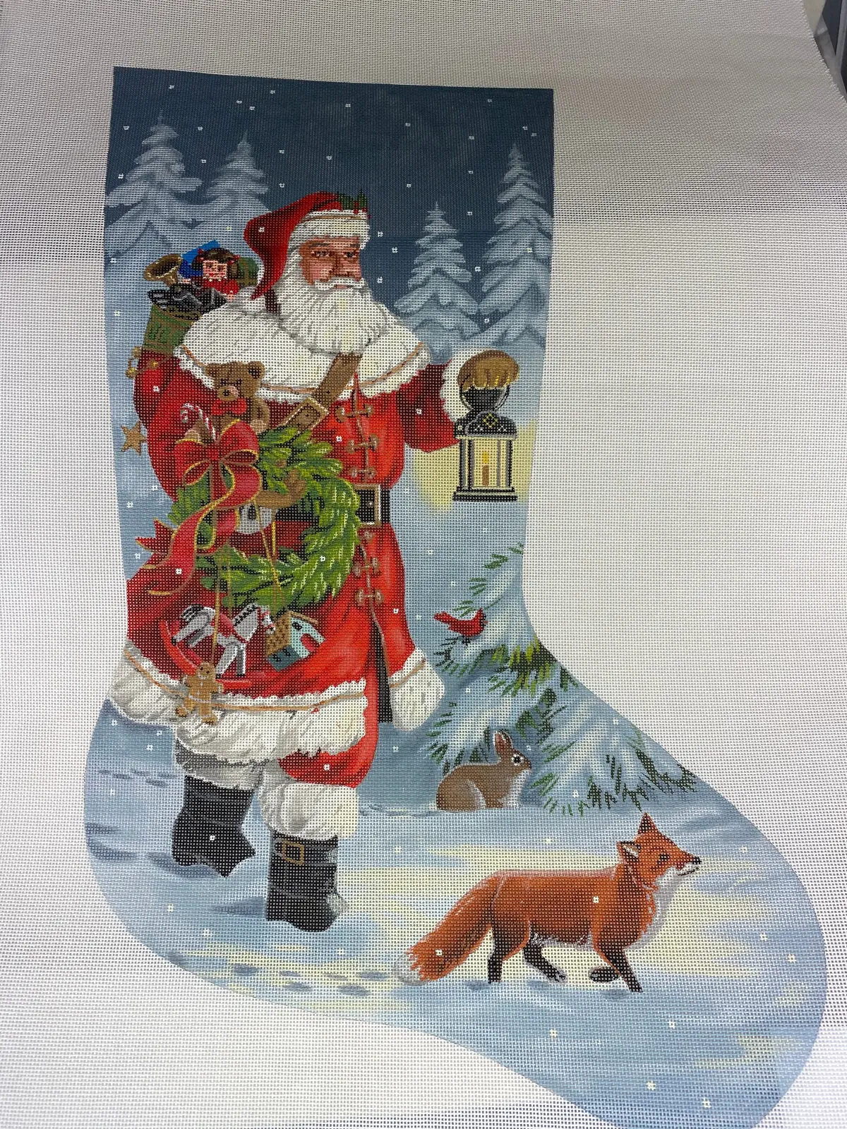 * Susan Roberts Needlepoint Lgdaxs485 Lantern Woodland Walk 1
