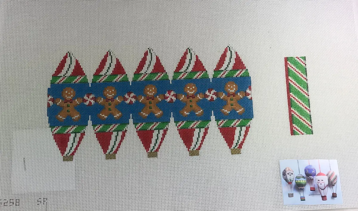 Susan Roberts Needlepoint Designs 5258 Gingerbread Hot Air Balloon 1